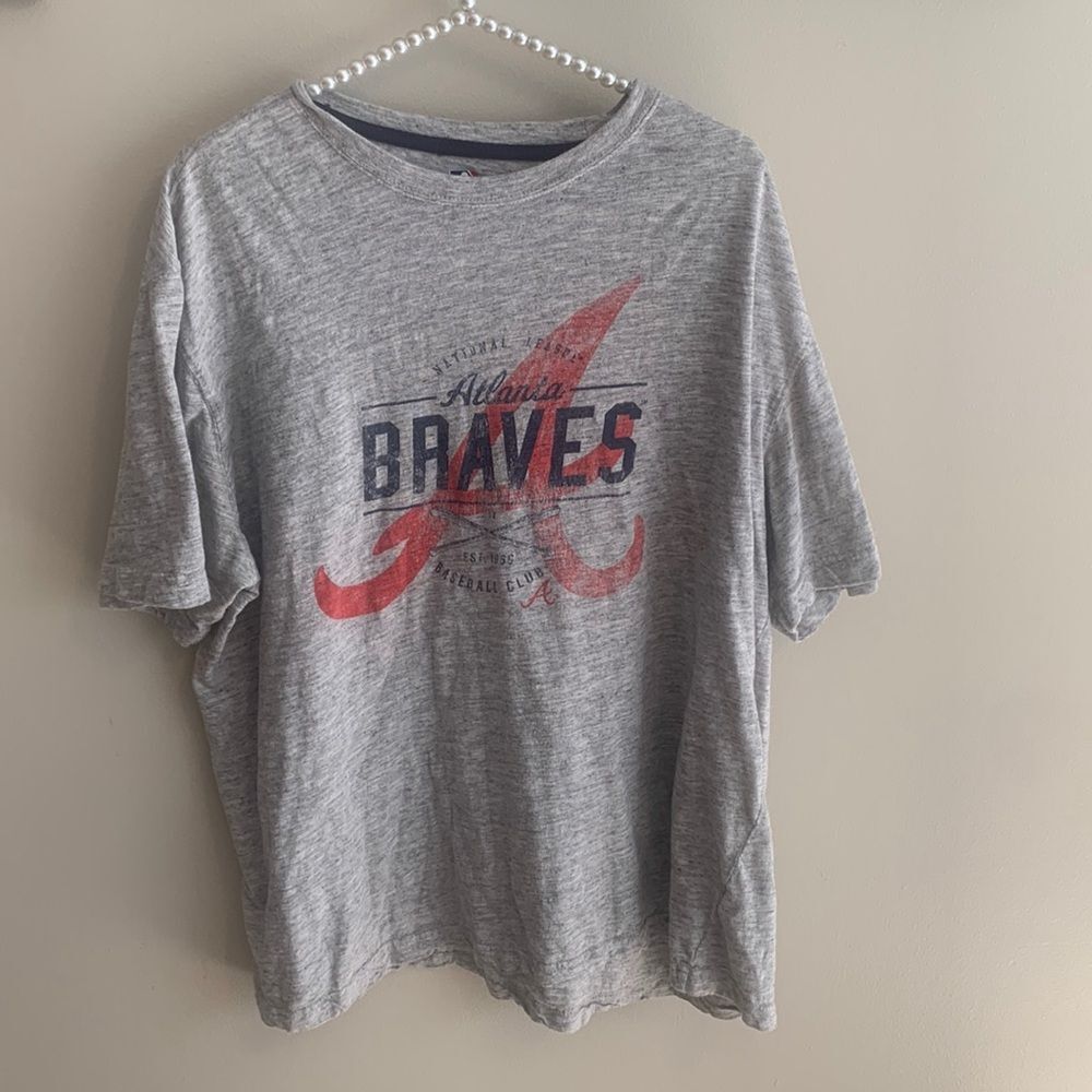 Atlanta Braves MLB Genuine Merchandise T Shirt Gray Heather 2XL XXL